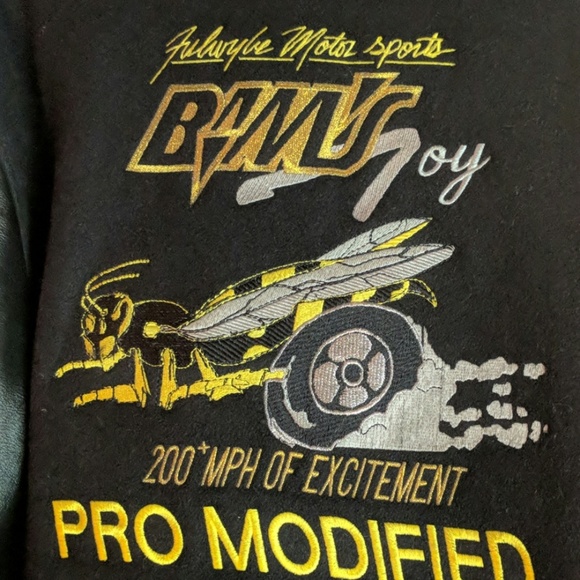 Leather Wool Soul Train Jacket sz 3XL - Picture 4 of 8